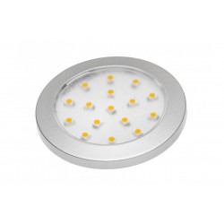 LED lampa (virsmas) LUMINO SILVER, 12V DC, 1,5W, 16 SMD3528, IP20, 70-85lm, 6400K, 2m vads ar mini-AMP LD-LU16ZB-53 GTV