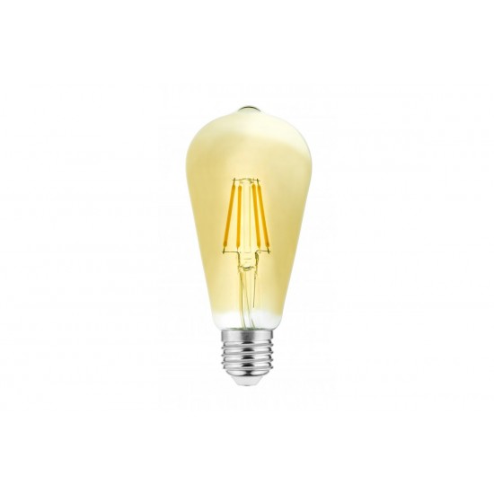 LED spuldze ST64, FILAMENT VINTAGE, E27, 4 W, 400 Lm, 3000K, 220-240V, 360° LD-ST64FV4-30 GTV