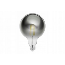 LED spuldze FILAMENT, G125, 2700K, E27, 8.0W, AC220-240V, 360°, 720lm, 70mA, pelēka LD-G125FPE8-30 GTV