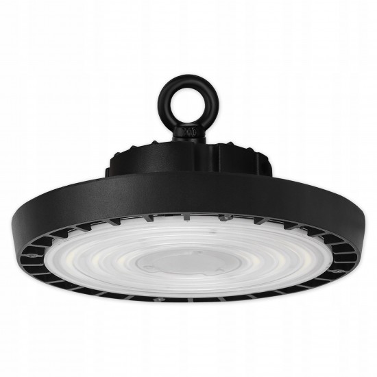 LED griestu lampa 100~277V-50\60Hz 100W 12000 Lm 4000K RA80 IP65 DF0.9 110° Ar 30cm kabeli φ238*50,5mm