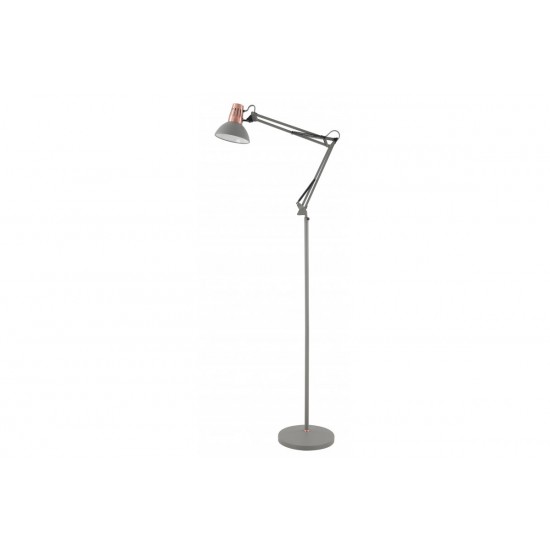 Stāvlampa ARTEMIA F, 1xE27, IP20, Ø16,3 cm, viena, pelēka LP-ART-F-E27-15-DEC GTV