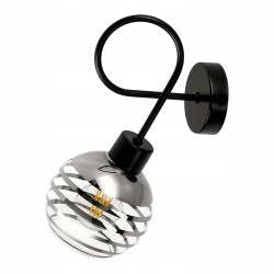 MILANO sienas lampa E27, maks. jauda 1x60W, melns