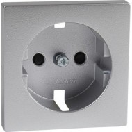 Centrālā plāksne SCHUKO kontaktligzdas ieliktnim, slēģiem, alumīnijs, System M