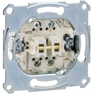 Dubultā pbtn insrt izveidot kontaktu 1 pols, flush-mntd, 10 A, AC 250 V, skrūves termins