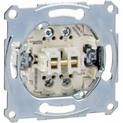 Dubultā pbtn insrt izveidot kontaktu 1 pols, flush-mntd, 10 A, AC 250 V, skrūves termins