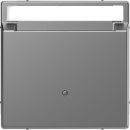 Накладка, Merten System M, для держателя карты-ключа отеля, с полем для маркировки, нержавеющая сталь