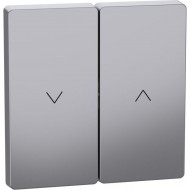 Rocker, Merten System Design, rullo slēģu slēdzim un spiedpogai, nerūsējošais tērauds