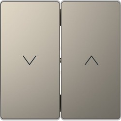 Rocker, Merten System Design, rullo slēģu slēdzim un spiedpogai, niķeļa metālisks