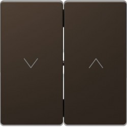 Rocker, Merten System Design, rullo slēģu slēdzim un spiedpogai, mokas metālisks