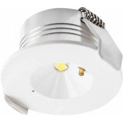 LED avārijas lampa OMAHA-3, 3 W, 300 Lm, 6400K, IP20, 3 stundas, TEST poga LD-OMAH33-00 GTV