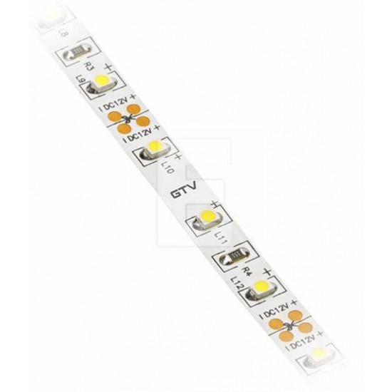 LED lenta FLASH 3528, 300 LED, 4000K, 24W, IP65, 8mm, spole 5m, DC12V LD-3528-300-65-NE4 GTV