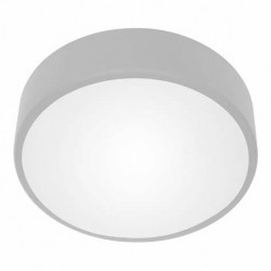 OVO griestu lampa 3xE27 ar mikroviļņu kustības sensoru, 3x24W, pelēks tērauds, matēta stikla difuzors, IP20, Ø 400