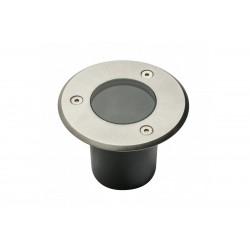 Zemējuma lampa ALFA MINI, GU10, IP67, inox, apaļa GTV