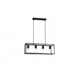 Griestu lampa DIU4, 4xE27, IP20, 60x18x20 cm, četrvietīga, melna OS-DIU4-10-DEC GTV