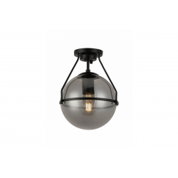 Griestu lampa DROP, 7165, AC220-240V, 50/60Hz, 1*E27, maks.25W, diametrs.21 cm, melna OS-DRO-10-DEC GTV