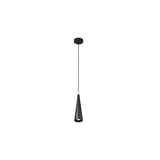 Griestu lampa EVI, 1xGU10, IP20, viena, melna OS-EVI-GU10-10-DEC GTV