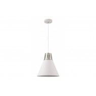 Griestu lampa GIANNI L, 1xE27, IP20, Ø32 cm, viena, balta/sudraba OS-GIAN-L-E27-03-DEC GTV