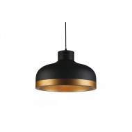 Griestu lampa GOLDI 2, 1xE27, IP20, Ø42 cm, viena, melna/zelta OS-GOLD2-11-DEC GTV