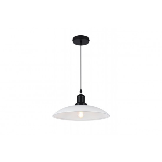 Griestu lampa HORIZON, 1xE27, IP20, Ø32 cm, viena, balta OS-HORI-00-DEC GTV