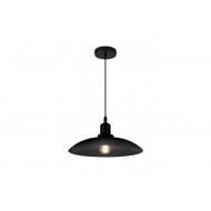 Griestu lampa HORIZON, 1xE27, IP20, Ø32 cm, viena, melna OS-HORI-10-DEC GTV