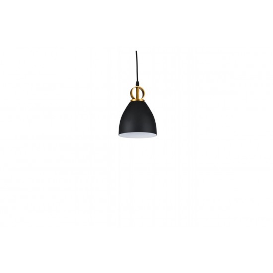 Griestu lampa KERALA, 1xE27, IP20, Ø16 cm, viena, melna OS-KERA-10-DEC GTV