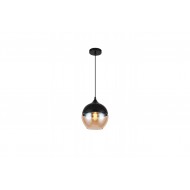 Griestu lampa LENDER, 1xE27, IP20, Ø20 cm, viena, melna OS-LEND-10-DEC GTV