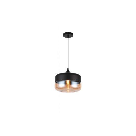 Griestu lampa LENDER 2, 1хE27, IP20, Ø25 cm, viena, melna OS-LEND2-10-DEC GTV