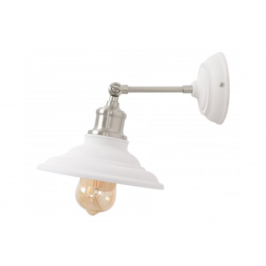 Sienas lampa LORET, 1xE27, IP20, Ø20 cm, vienvietīga, balta OS-LOR-E27-00-DEC GTV