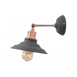 Sienas lampa LORET, 1xE27, IP20, Ø20 cm, vienvietīga, melna OS-LOR-E27-10-DEC GTV