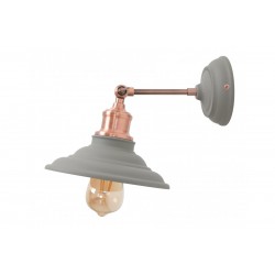 Sienas lampa LORET, 1xE27, IP20, Ø20 cm, viena, pelēka OS-LOR-E27-15-DEC GTV