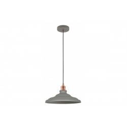 Griestu lampa LORET L, 1xE27, Ø34,8 cm, IP20, viena, pelēka OS-LOR-L-E27-15-DEC GTV