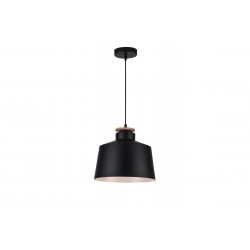 Griestu lampa MARGUS, 1xE27, IP20, Ø30 cm, viena, melna OS-MARG-10-DEC GTV