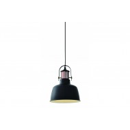 Griestu lampa NOOR, 1хE27, IP20, Ø22 cm, viena, melna OS-NOOR-10-DEC GTV