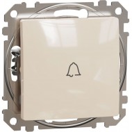Zvanu poga 10A bēšs ar zvana simbolu Sedna Design