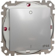 Slēdzis, Sedna Design & Elements, 2-polu, 10AX, PRO, alumīnijs