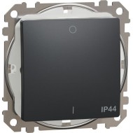 2-polu slēdzis IP44 10AX antracīts Sedna Design