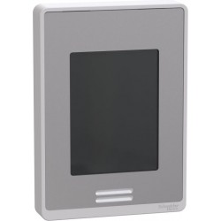 Līnijas sprieguma ventilatora spoles telpas kontrolieris: BACnet MS/TP, RH sensors un vadība, PIR kustības sensors, sudrabs