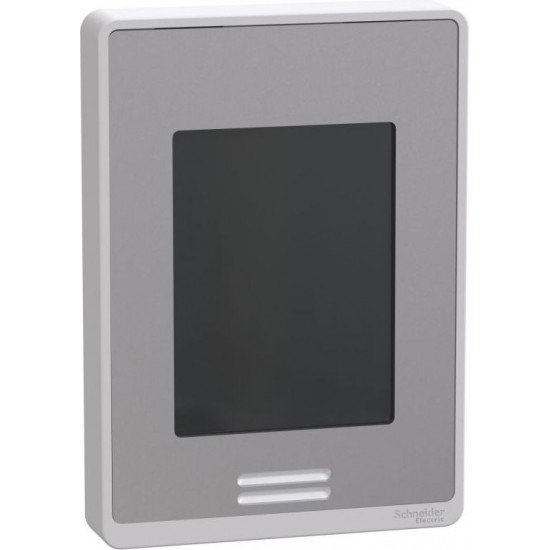 Līnijas sprieguma ventilatora spoles telpas kontrolieris: BACnet MS/TP, RH sensors un vadība, PIR kustības sensors, sudrabs Līnijas sprieguma ventilatora spoles telpas kontrolieris: BACnet MS/TP, RH sensors un vadība, PIR kustības sensors, sudrabs