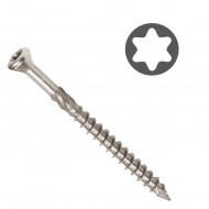 Easy-Fix Фасадный шуруп с маленькой головкой Torx 15, A2 , 4x40/24mm (250 шт.)