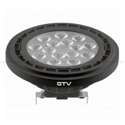 LED spuldze, AR111, 4000K, G53, 12.5W, DC12V, 120°, 1250lm, melna LD-AR111NW13W120-10 GTV