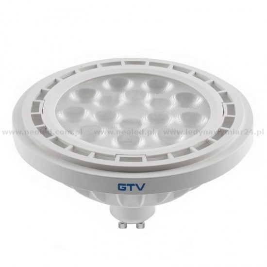 LED lampa, ES111, 4000K, GU10, 12,5W, AC220-240V, 120°, 1250lm, 109mA, balta LD-ES111NW13W120-00 GTV