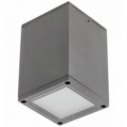 Griestu lampa LENTO, alumīnijs, 100x130, IP54, max 35W, kvadrātveida, grafīts OS-LEN100KWG-30 GTV