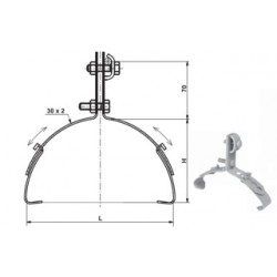 Regulējams Rd7-10 mm vadītāja balsts kores flīzes augšpusē, St/Zn