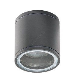 Griestu lampa RIVEN, alumīnijs, 102x120, IP54, MAX.35W, apaļa, grafīts OS-RIV102OKG-30 GTV