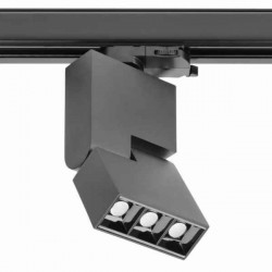 LED sliežu lampa SIERRA, 8 W, 720 Lm, 4000K, IP20, 48°, melna GTV