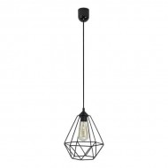 KEBUL piekaramā lampa, maks. jauda 1x60W, E27, melns