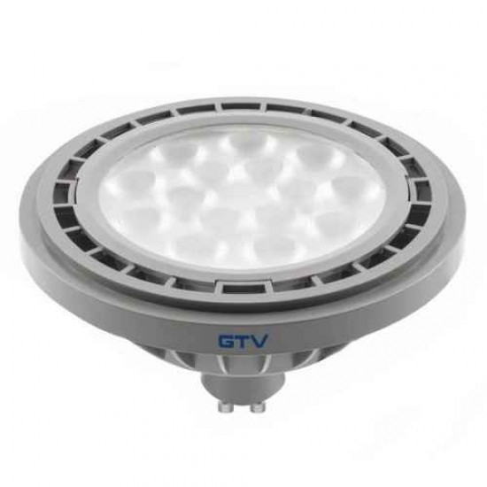 LED lampa, ES111, 4000K, GU10, 12.5W, AC220-240V, 120°, 1250lm, 109mA, pelēka LD-ES111NW13W120-15 GTV