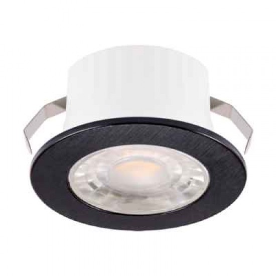 Dekoratīvs SMD LED armatūra 230V, 3 W, 330 lm, Krāsa: melna, Gaismas krāsa: neitrāli balta