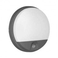 AGAT LED 10W, садовый светильник, серый с датчиком движения 140°, 800лм, IP54, 4000К