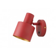 Sienas lampa SELVIA II ieslēgta, 6096, max250V, 50/60Hz, 1*E14, maks.25 W, IP20, diametrs 10 cm, sarkans OS-SELVIIW-20-DEC GTV